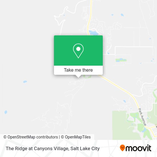 The Ridge at Canyons Village map