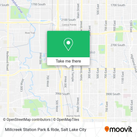 Mapa de Millcreek Station Park & Ride