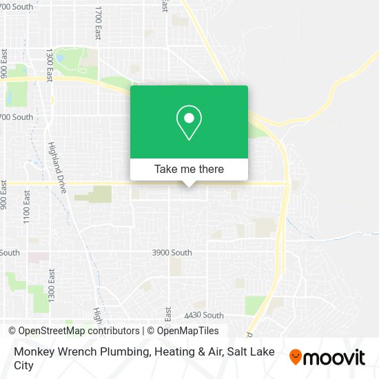 Mapa de Monkey Wrench Plumbing, Heating & Air