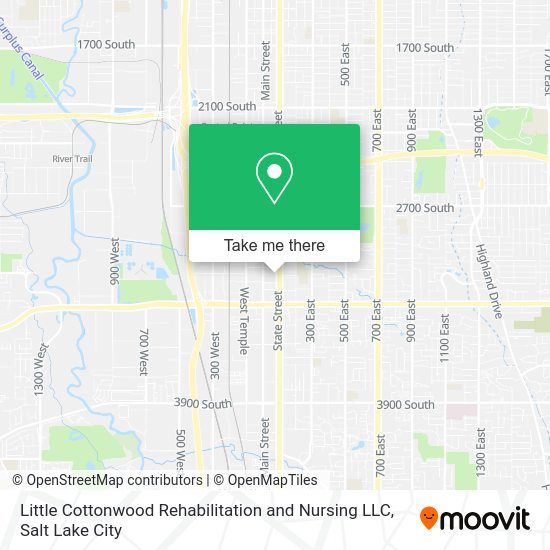 Little Cottonwood Rehabilitation and Nursing LLC map