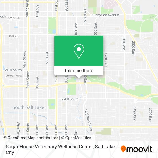 Sugar House Veterinary Wellness Center map