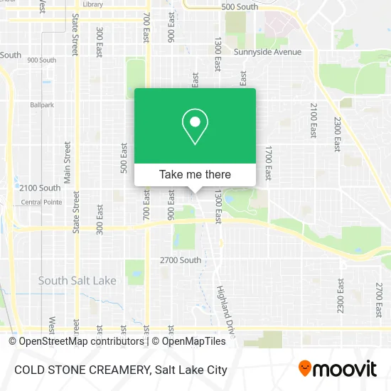 Mapa de COLD STONE CREAMERY
