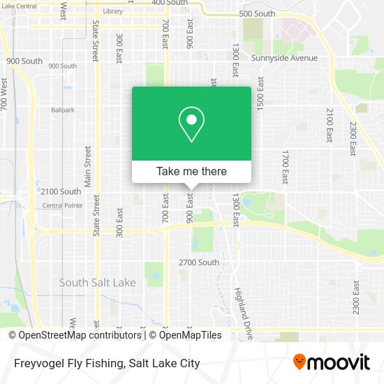 Mapa de Freyvogel Fly Fishing