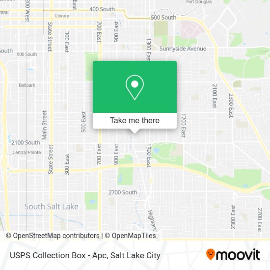 USPS Collection Box - Apc map