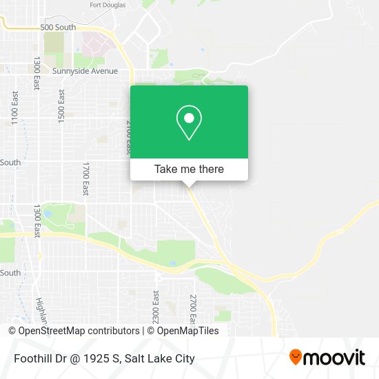 Foothill Dr @ 1925 S map
