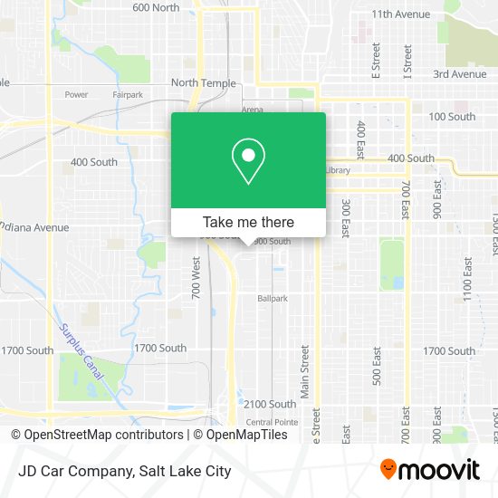 JD Car Company map