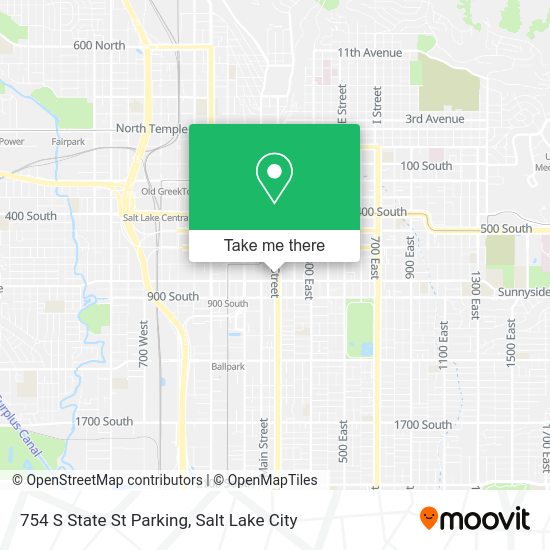 Mapa de 754 S State St Parking