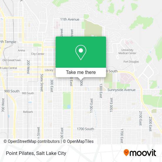 Point Pilates map