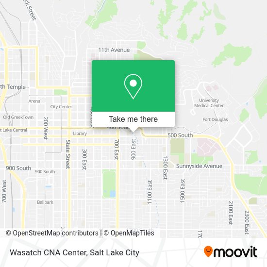 Mapa de Wasatch CNA Center