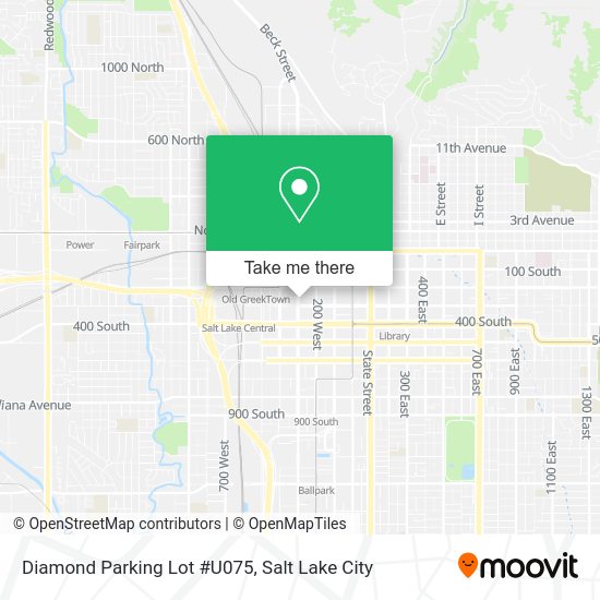 Diamond Parking Lot #U075 map