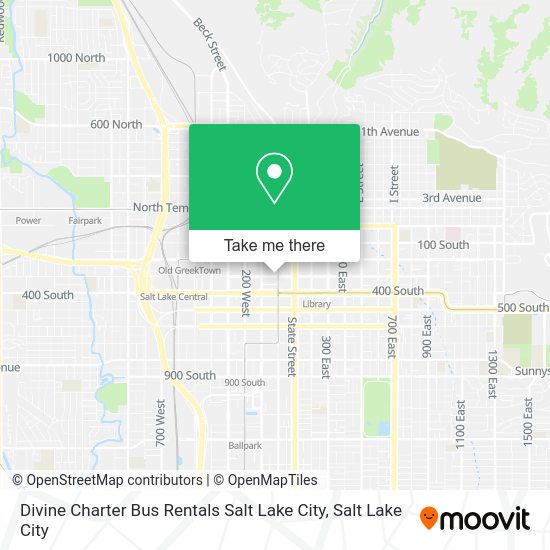 Divine Charter Bus Rentals Salt Lake City map