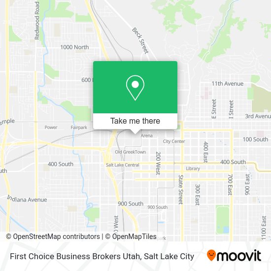 Mapa de First Choice Business Brokers Utah