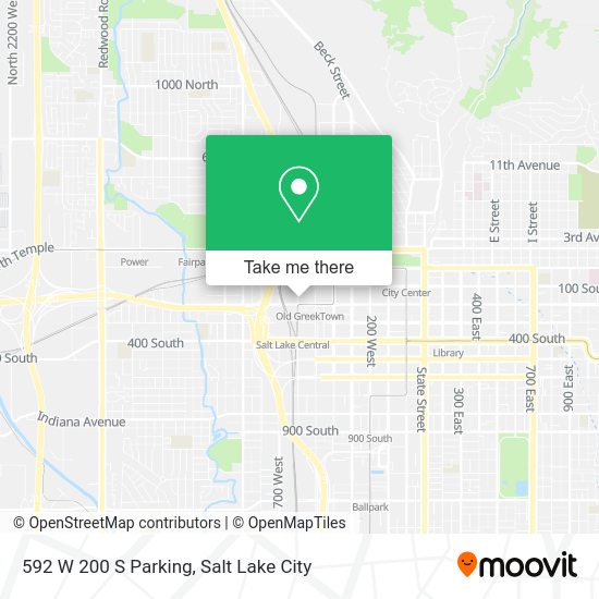 592 W 200 S Parking map