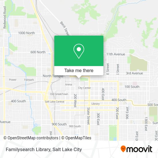 Familysearch Library map