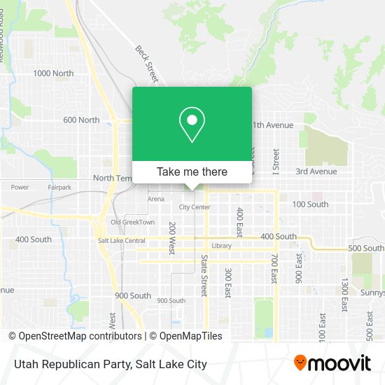 Mapa de Utah Republican Party