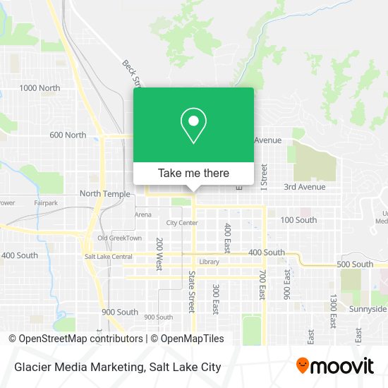 Glacier Media Marketing map