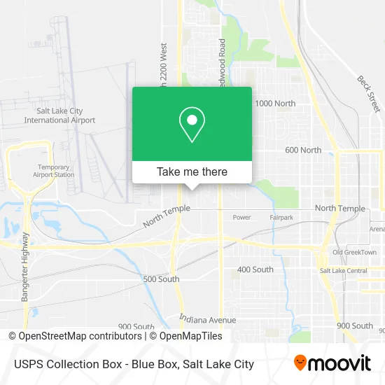 USPS Collection Box - Blue Box map