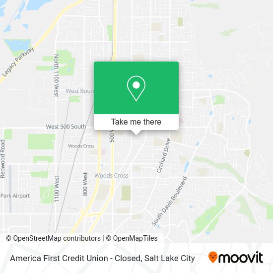 America First Credit Union - Closed map
