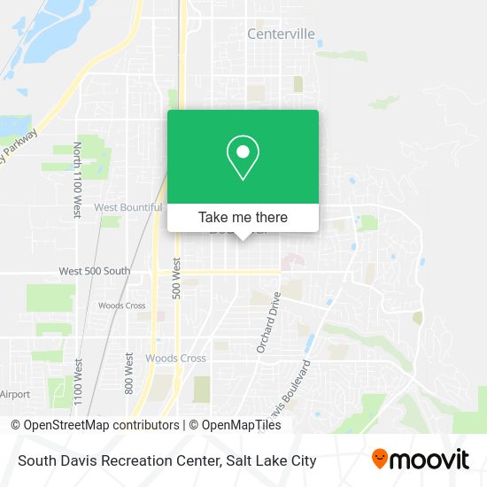 South Davis Recreation Center map