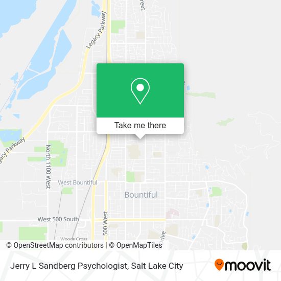 Jerry L Sandberg Psychologist map