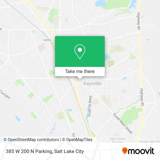 385 W 200 N Parking map