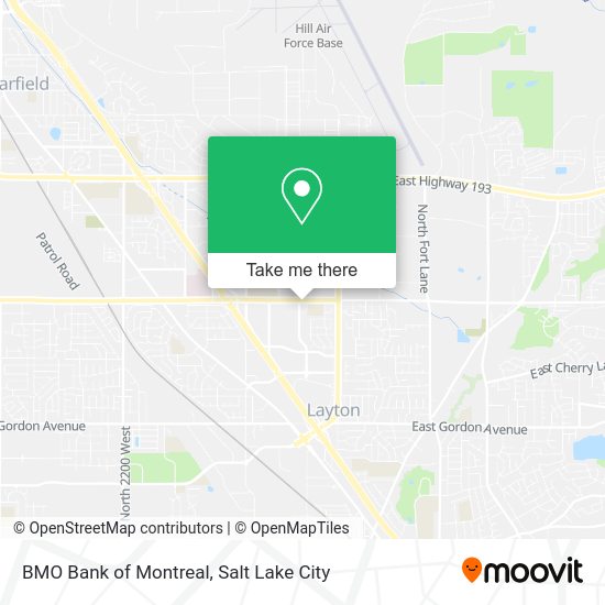 BMO Bank of Montreal map
