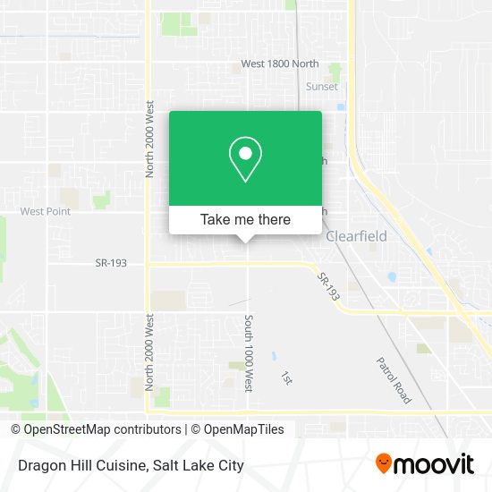 Dragon Hill Cuisine map
