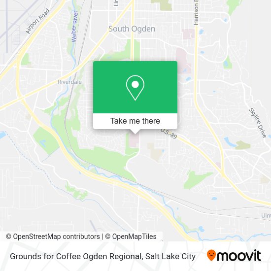 Grounds for Coffee Ogden Regional map