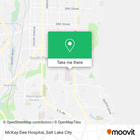McKay-Dee Hospital map