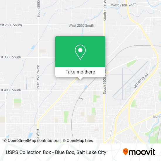 USPS Collection Box - Blue Box map