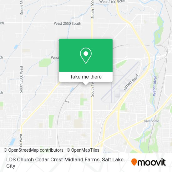 LDS Church Cedar Crest Midland Farms map