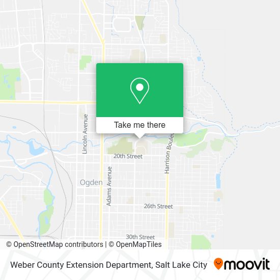 Weber County Extension Department map
