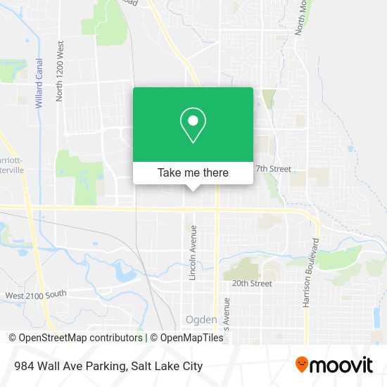 Mapa de 984 Wall Ave Parking