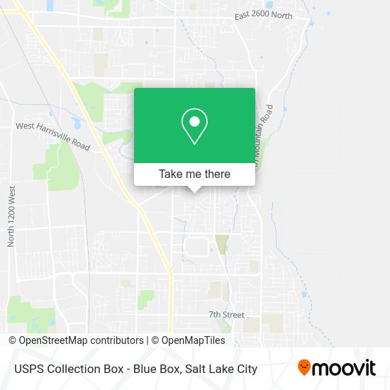 USPS Collection Box - Blue Box map