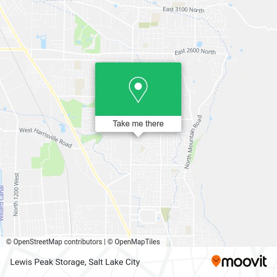 Lewis Peak Storage map