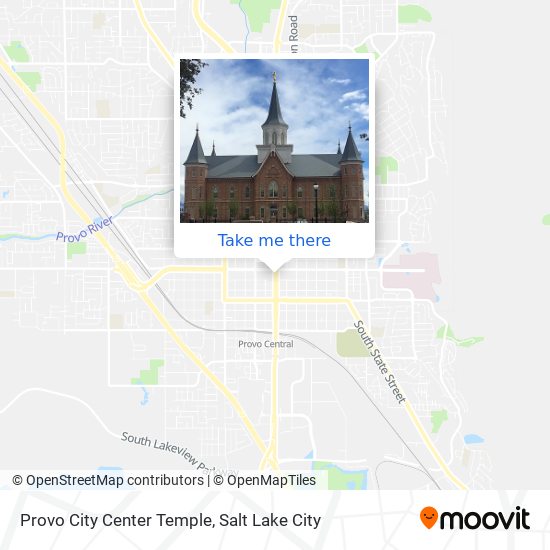 Provo City Center Temple map