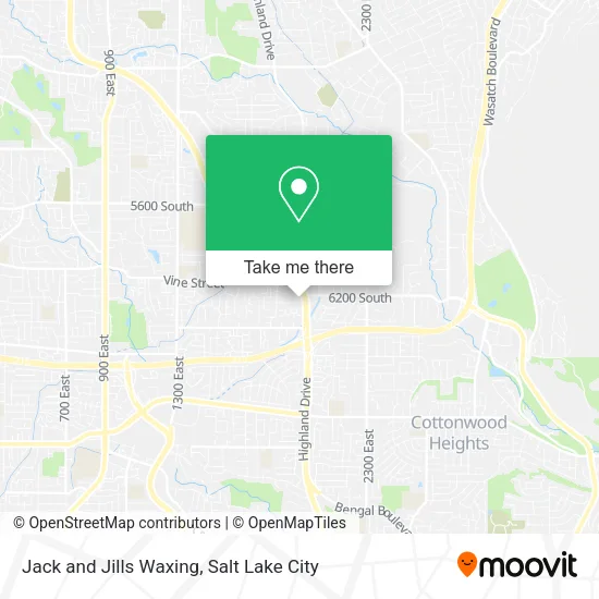 Jack and Jills Waxing map
