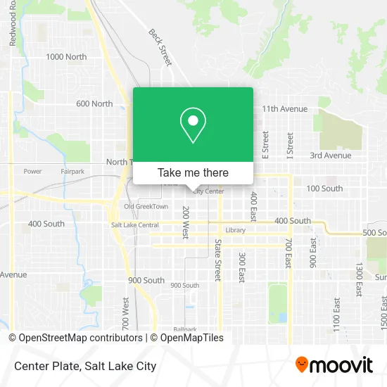 Center Plate map
