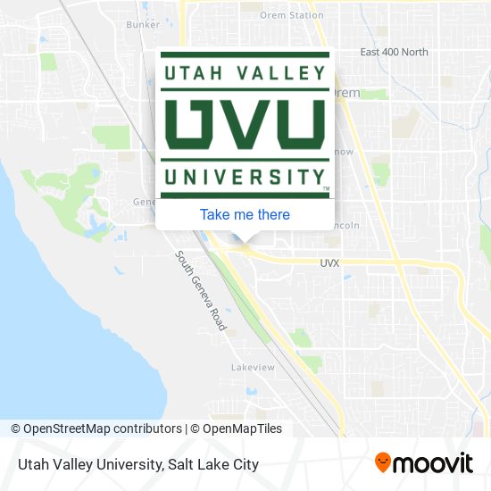 Utah Valley University map