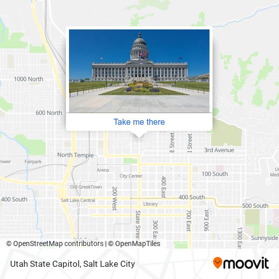 Utah State Capitol map