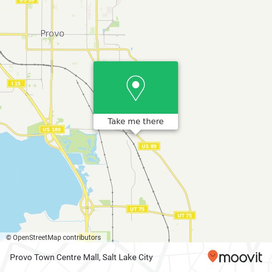 Provo Town Centre Mall map