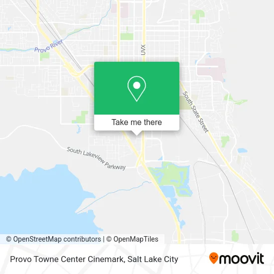 Provo Towne Center Cinemark map