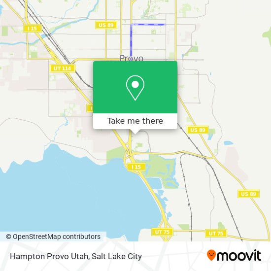 Hampton Provo Utah map