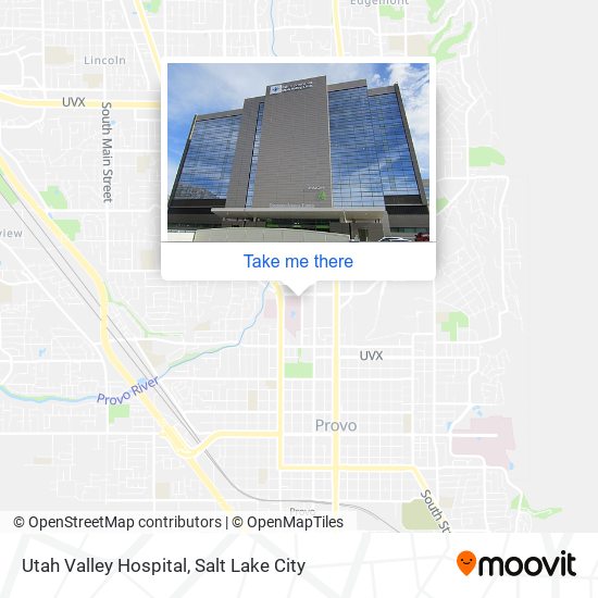 Utah Valley Hospital map