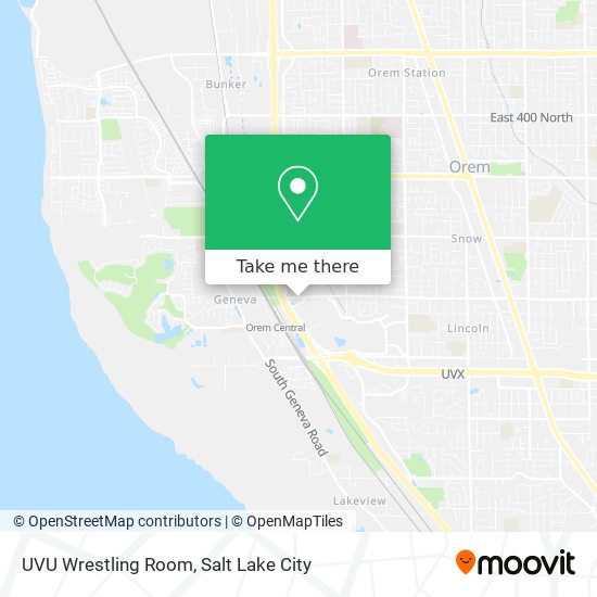 UVU Wrestling Room map