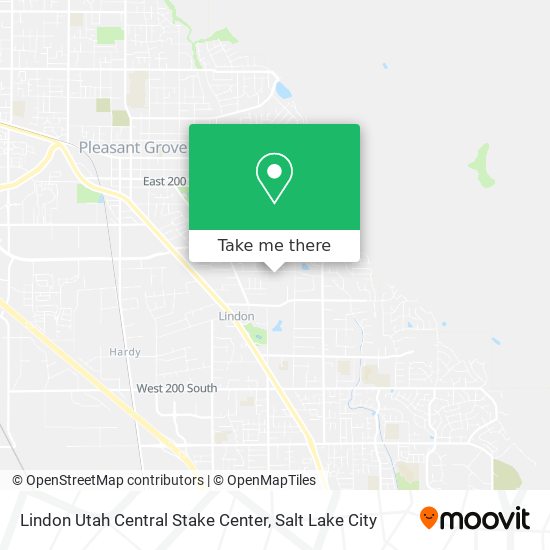 Lindon Utah Central Stake Center map
