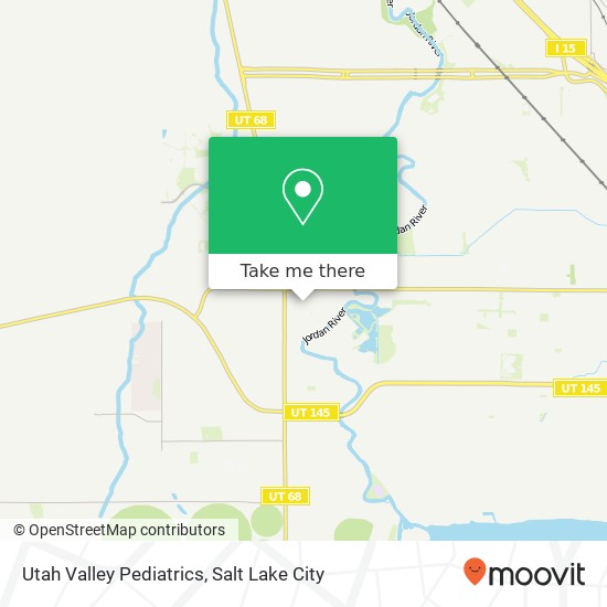 Mapa de Utah Valley Pediatrics