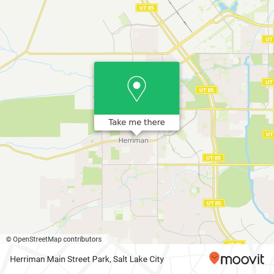 Herriman Main Street Park map