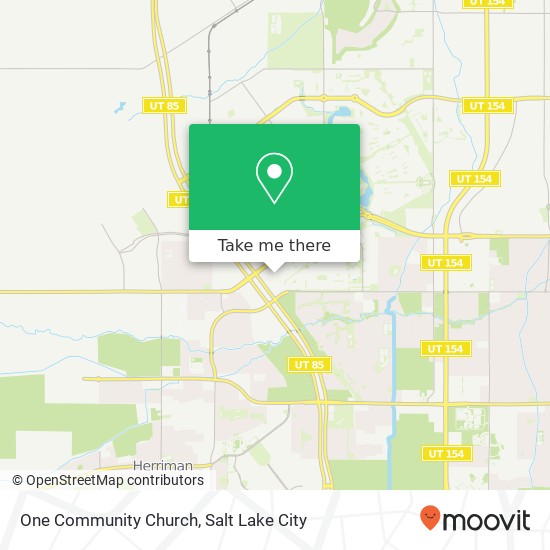 One Community Church map