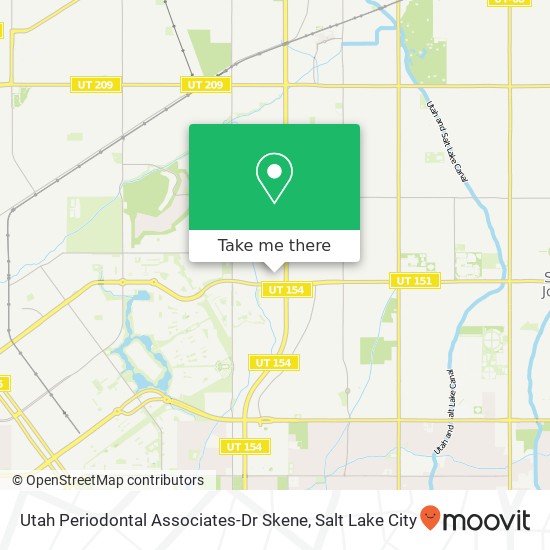 Utah Periodontal Associates-Dr Skene map
